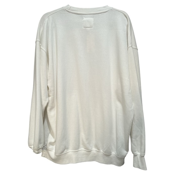 Reflex NWT Ultra Soft White Graphic Sweatshirt Fleece Soft Oversized Tiger Sz L - Picture 2 of 9